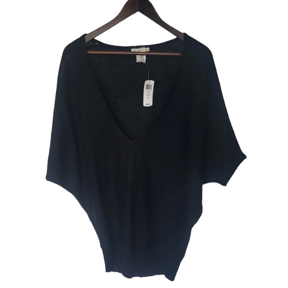 Kenzie Mohair Wool Batwing Sweater Top Womens Large Dark Academia Fall - Picture 1 of 10